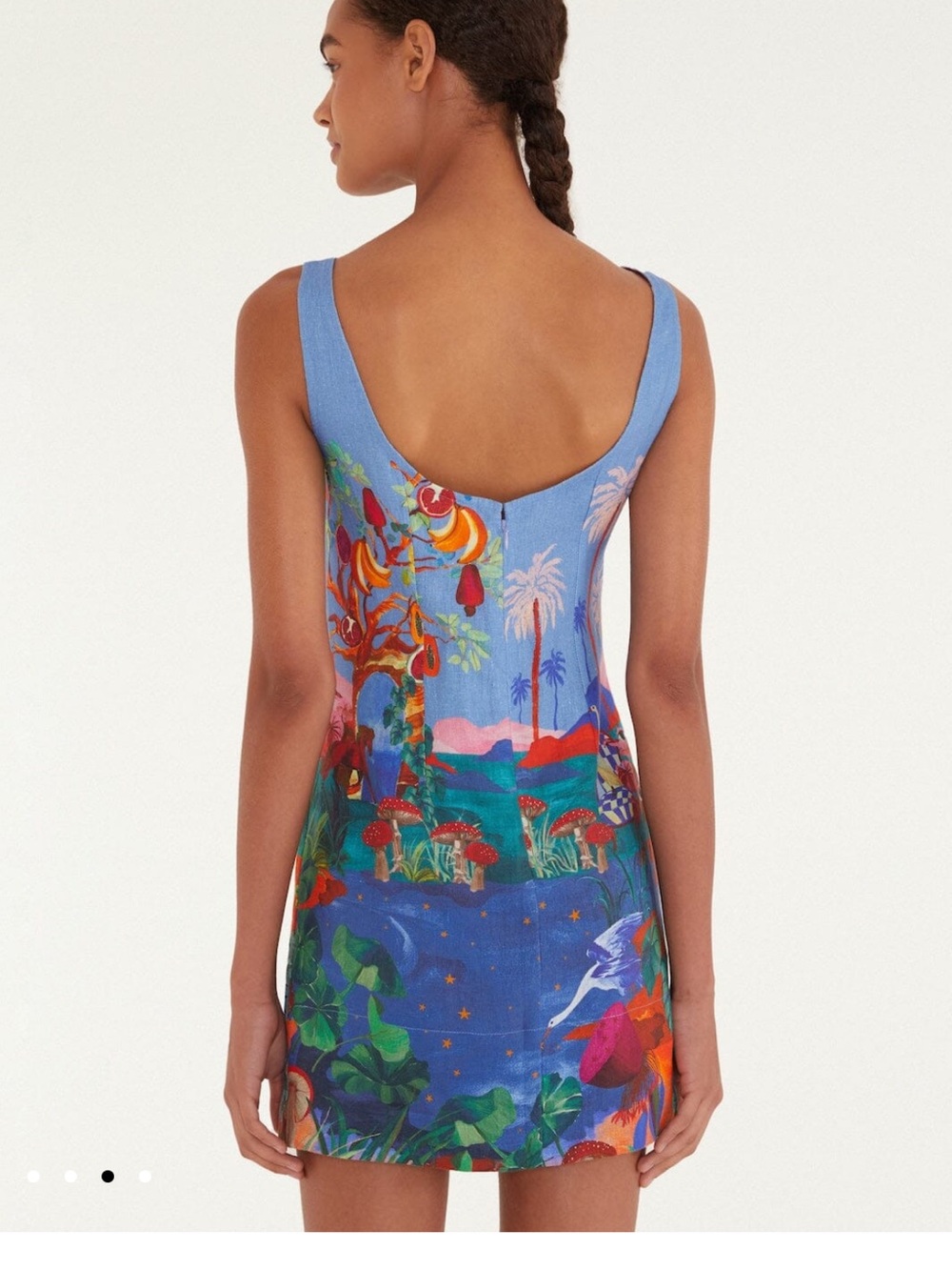Farm Rio dream landscape mini dress - Picture 3 of 6